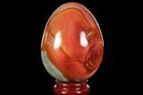 Polished Polychrome Jasper Egg - Madagascar #118663-1